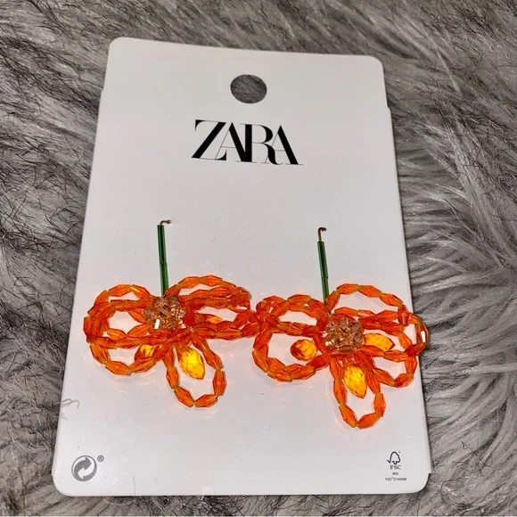 ZARA Beaded Earrings - Picture 4 of 9
